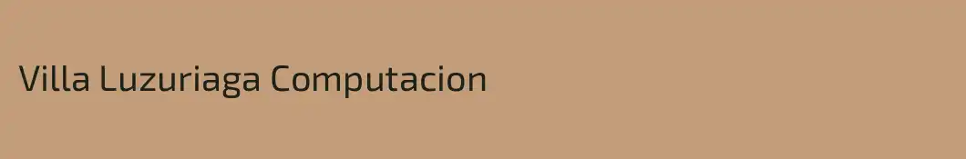 Villa Luzuriaga Computacion